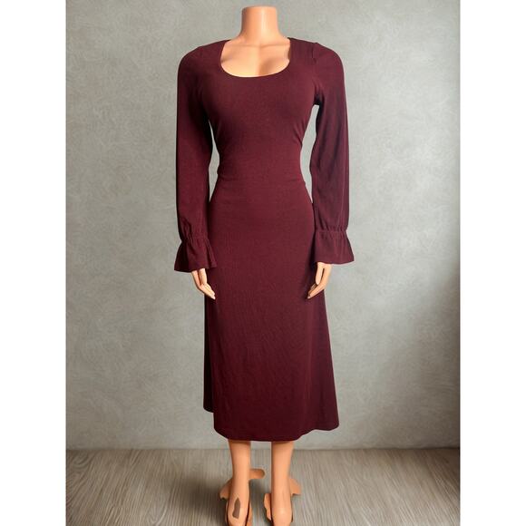 OGL Dresses & Skirts - OGL Maxwarm Long sleeve ruby red dress Size L NWT